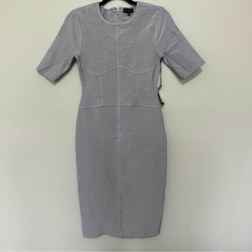 NWT with defect Mariam anna Barska below knee short sleeve bandage dress medium